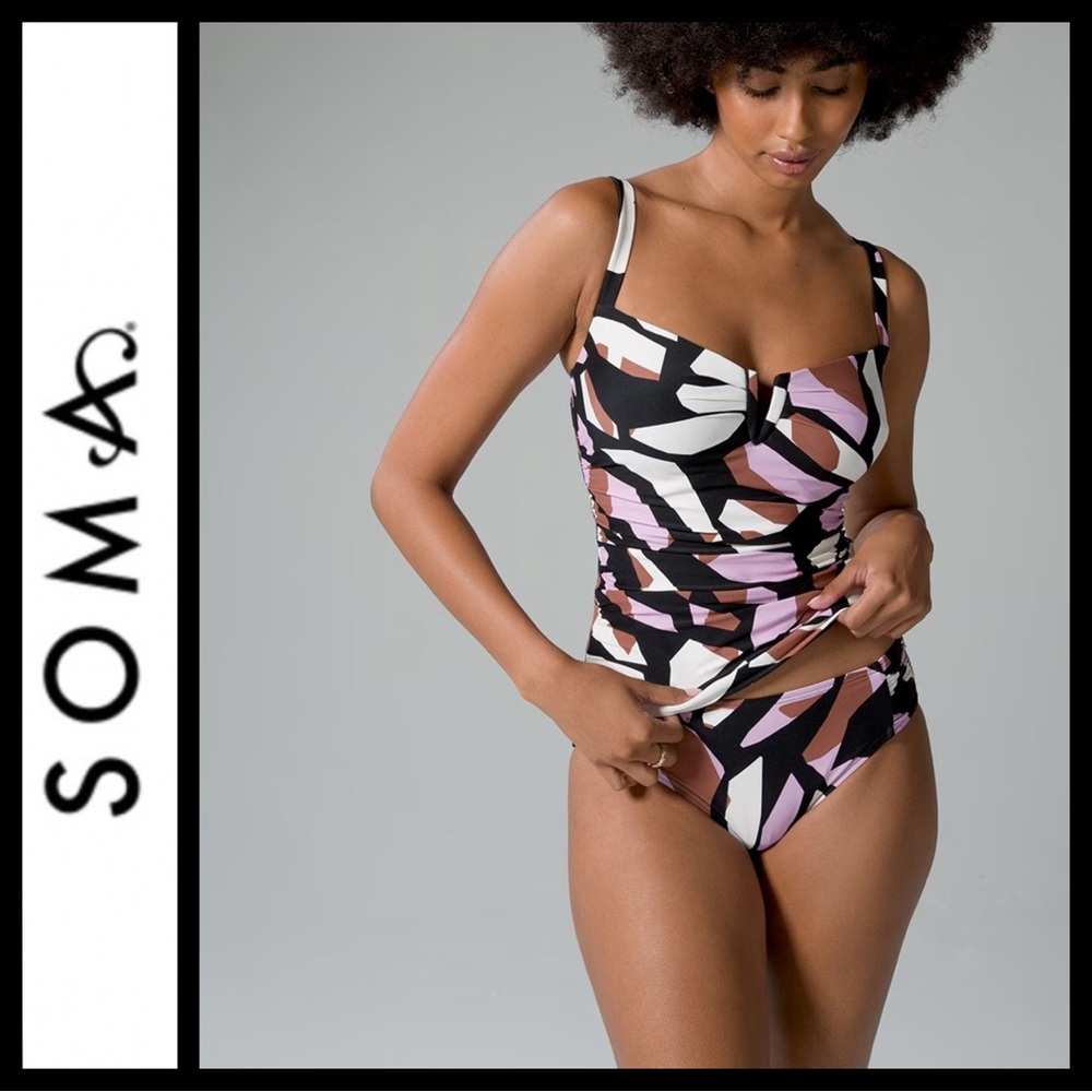 NWT Soma V-Wire Tankini Top